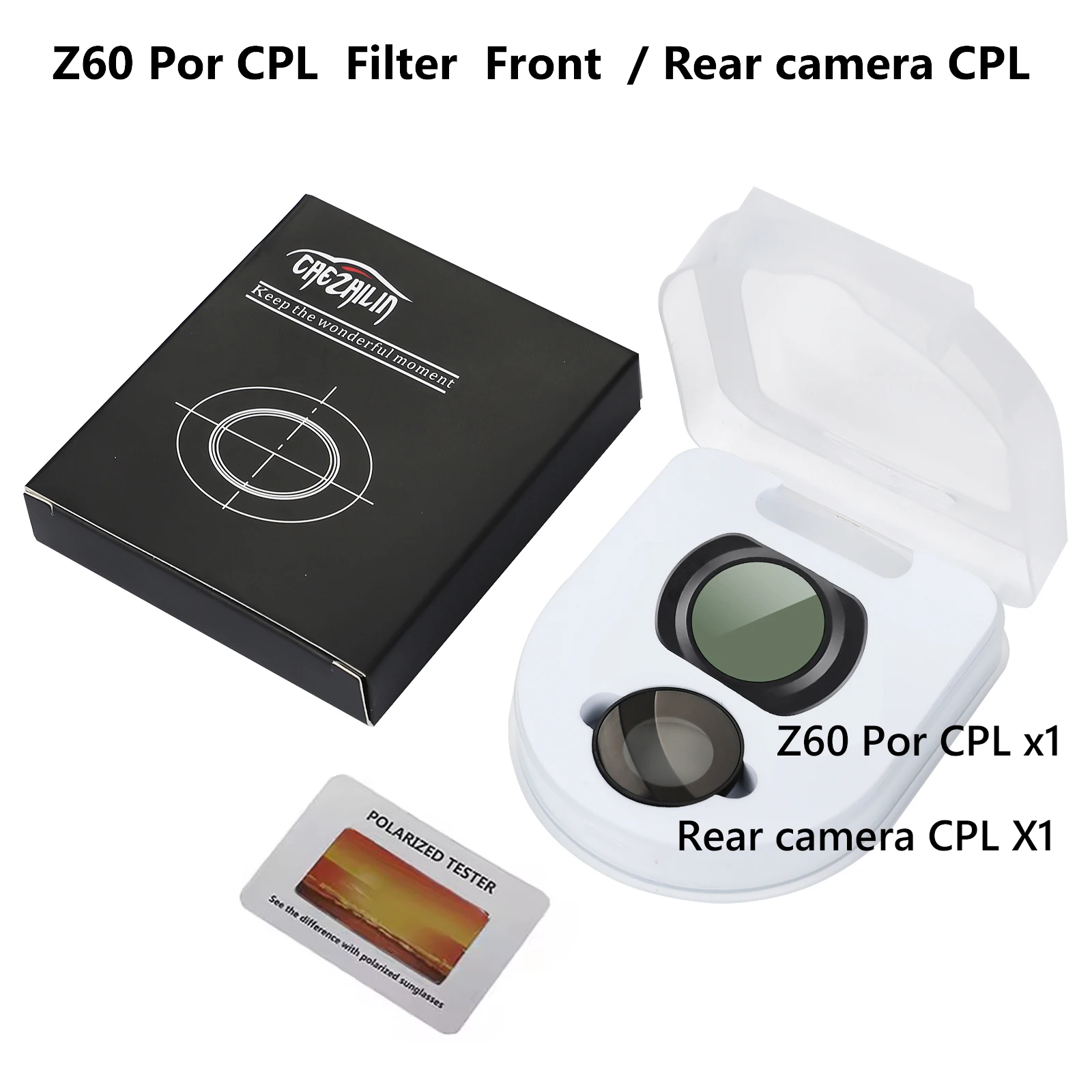 

Для DDPAI Dash Cam Z60 pro 4K CPL Фильтр Задняя камера CPL HD Защита от пыли Антибликовый фильтр CPL