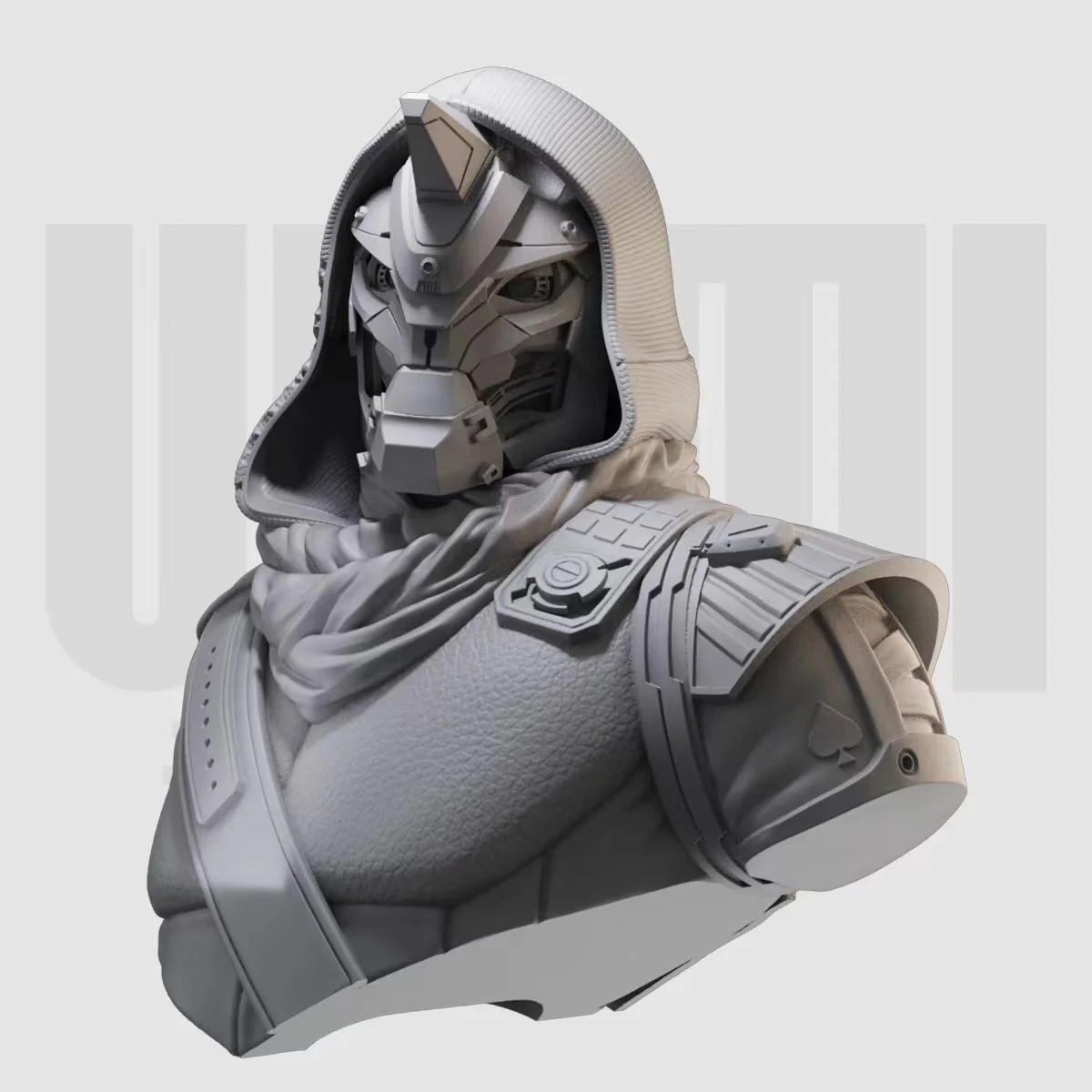 

1/10 Cade 6 bust Fate 2 robot resin white mold GK hand model
