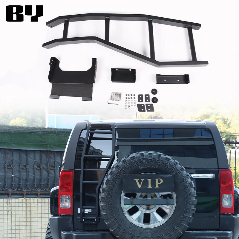 Для Hummer H3 2005-2009 Черный Автомобильный задний багажник из алюминиевого сплава
