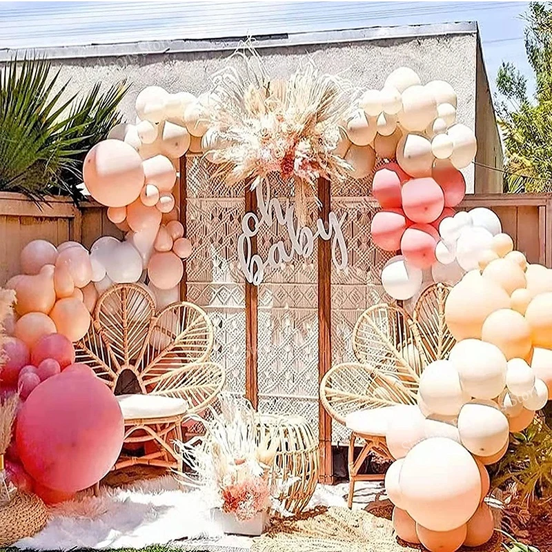 

Retro Theme Balloon Garland Arch Kit Metal Balloons Birthday Party Decoration Anniversaire Baby Shower Decor Wedding Supplies
