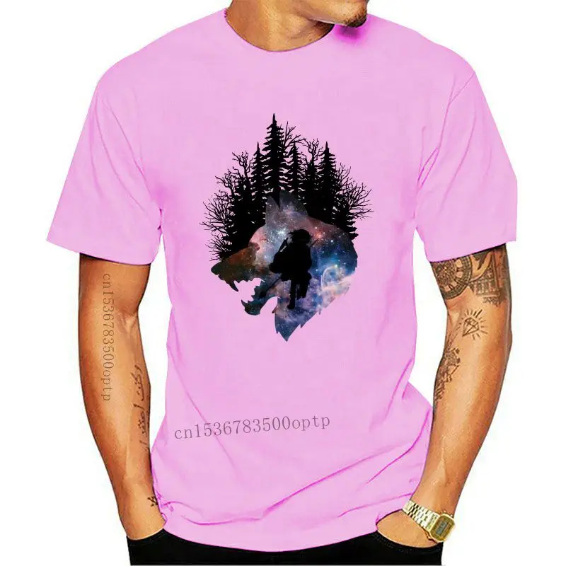 

Camisetas Mononoke de espíritu del bosque para hombre, camisetas de princesa Lobo, camisetas de manga corta con estampado de alg