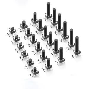 50pcs Four pin 6 * 6MM inching key pin Induction cooker miniature button touch switch TS-D001