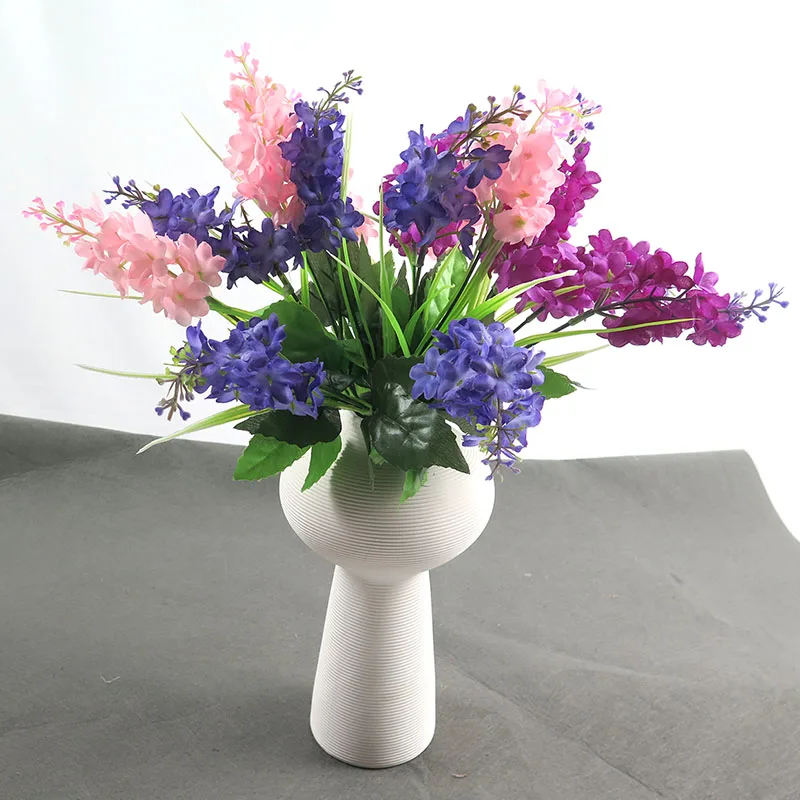 

5pcs of Silk Hyacinth 32cm Artificial flowers 5branchs elegant spring home garden decoration valentine birthday party Bouquet