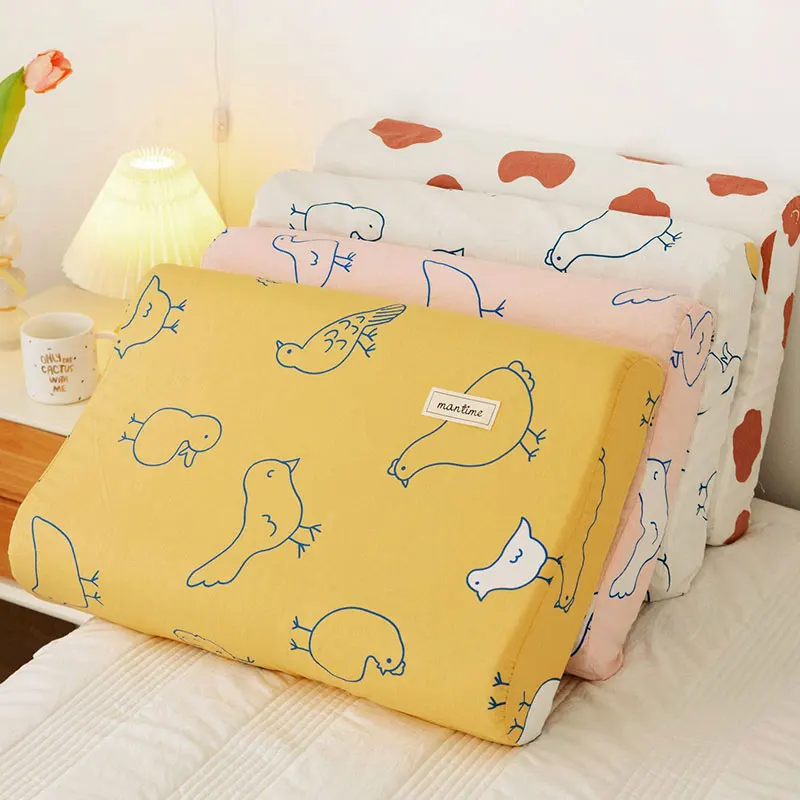 

Cotton Pillowcase Comfortable Bedroom Sleeping Memory Foam Latex Pillows Case Adult Kids Pillow Cover 50*30cm/60*40cm