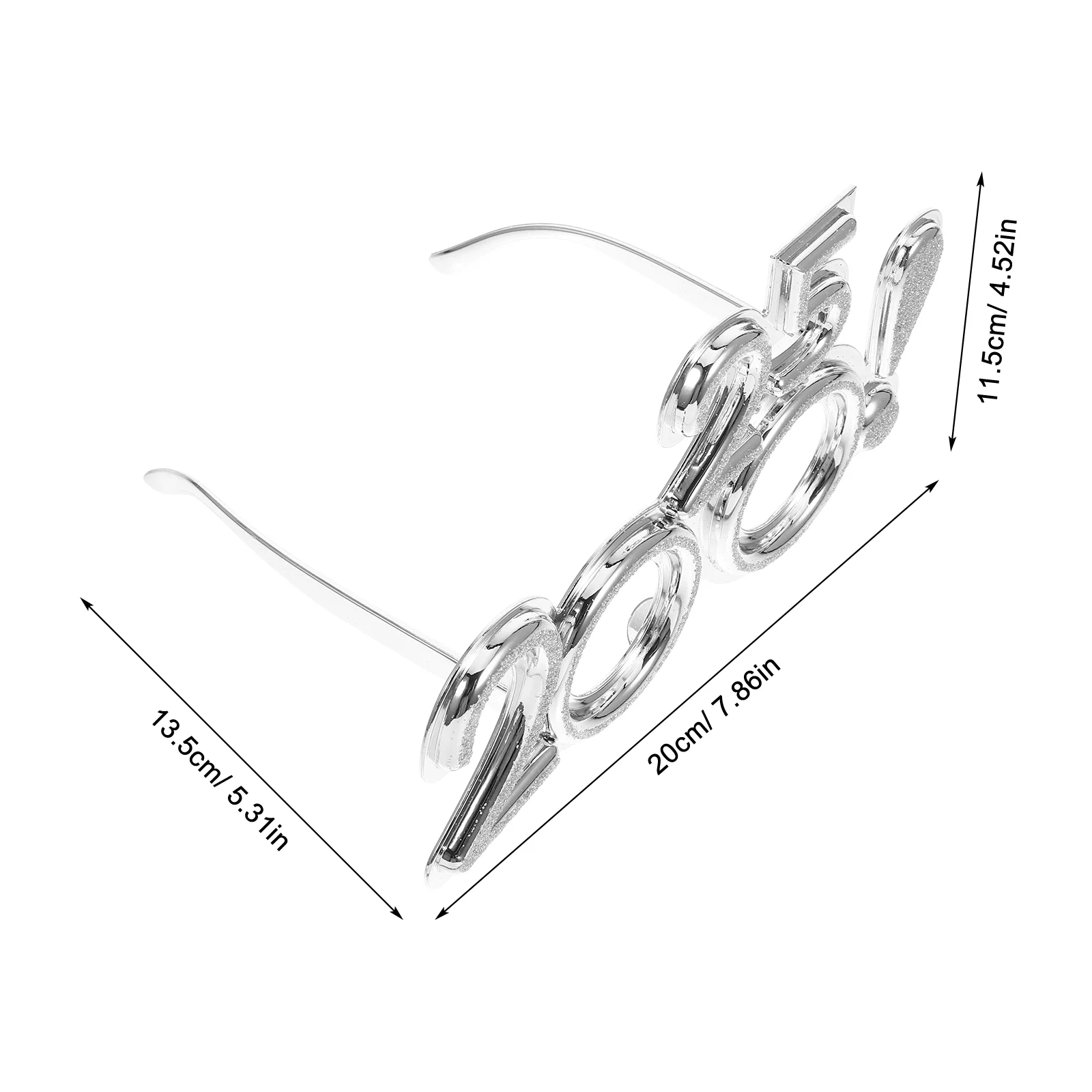 Новогодние очки 2025 с номером новинка солнцезащитные на Новый год забавные для