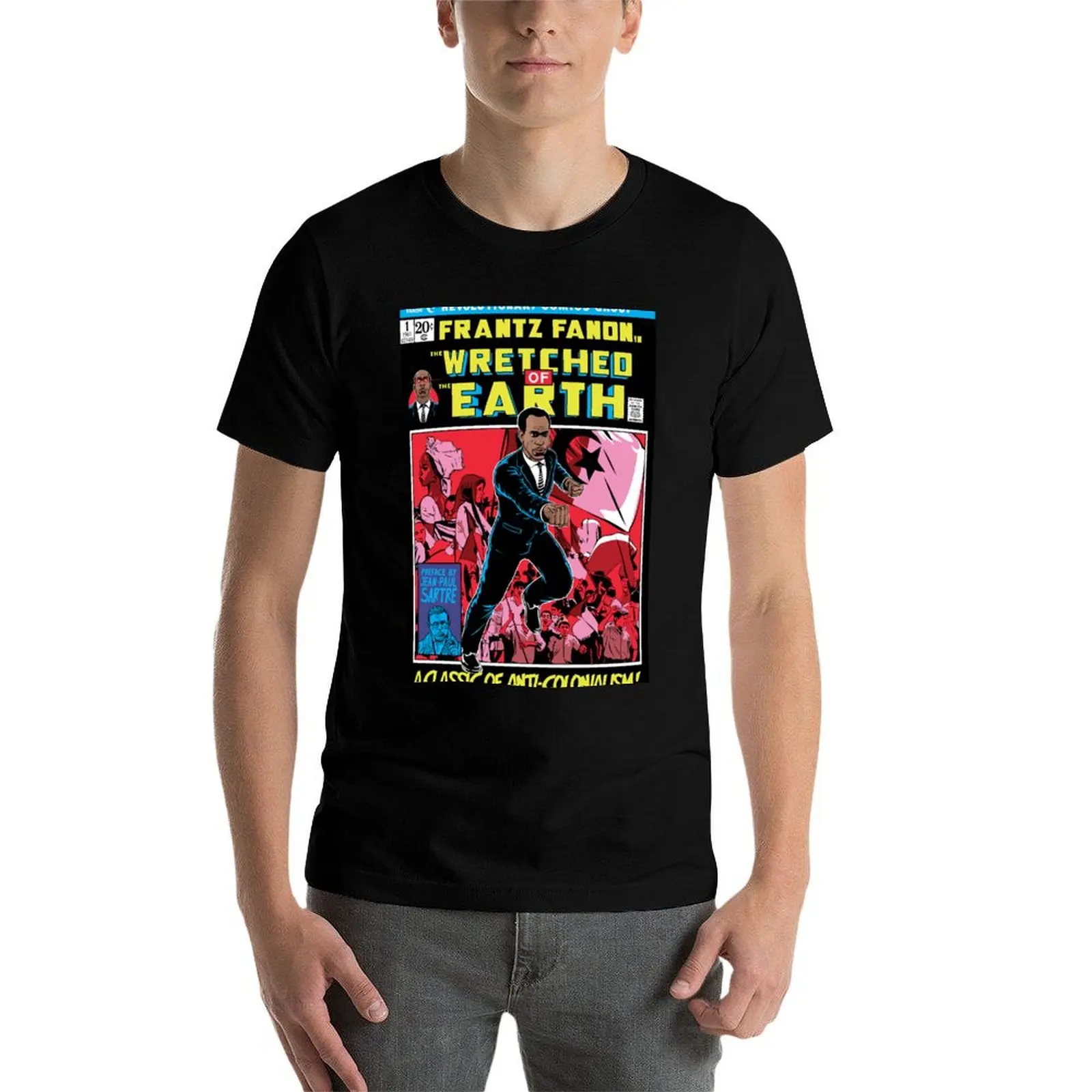 Футболка Frantz Fanon In The Wretched of Earth топы мужские футболки с чемпионами большого