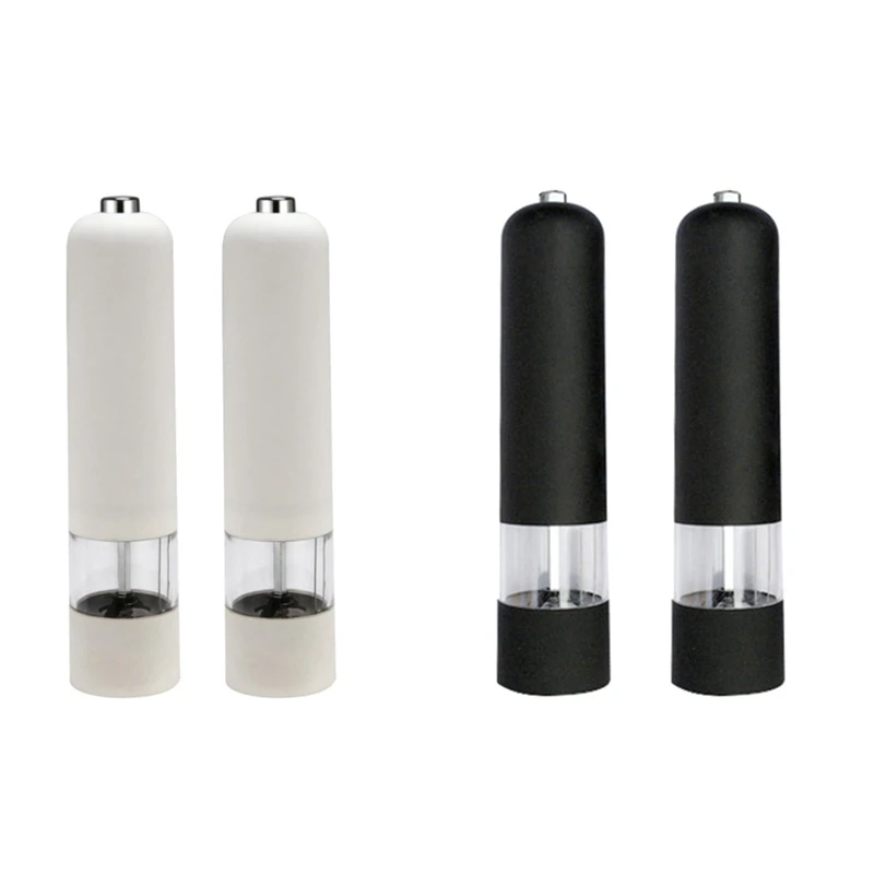 

Electric Pepper Grinder Salt Spice Herbal Containers With LED Lights Easy Clean Home Kitchen Cooking BBQ Tools