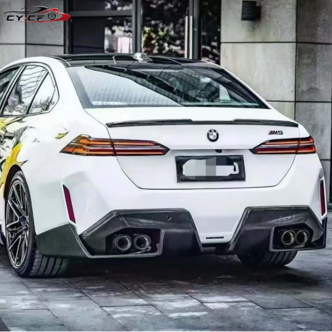 Фото Для BMW 5 серии M5 G90 G99 2025+ Высококачественный задний диффузор/сплиттер из сухого карбона в стиле MP, аксессуары для автомобиля №2