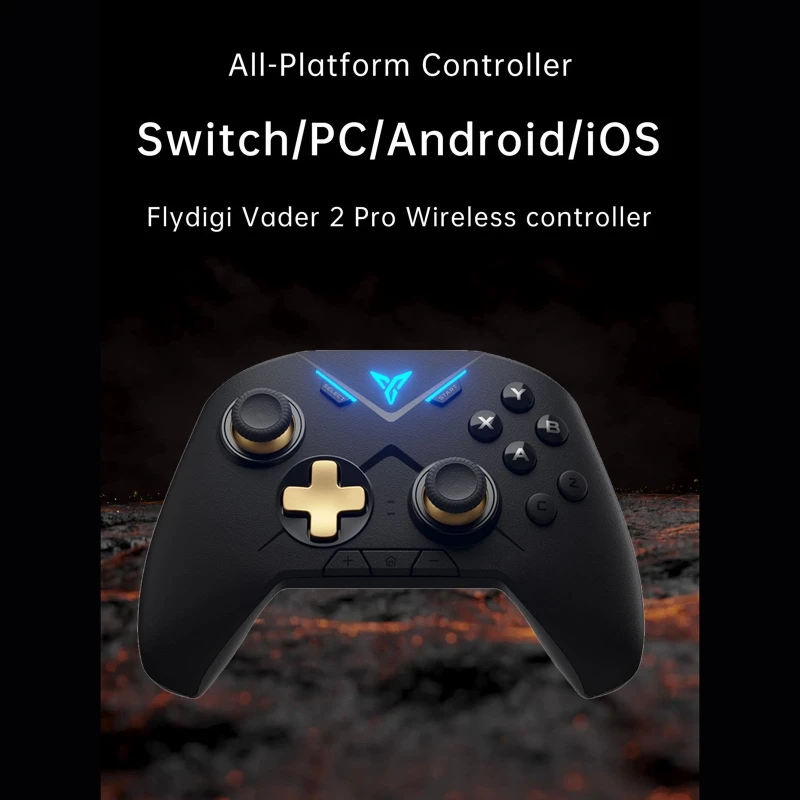 Flydigi Vader 2 Pro Wireless Gamepad Game Controller 3-gear Vibration 2.4G Wireless Bluetooth-compatible Connection