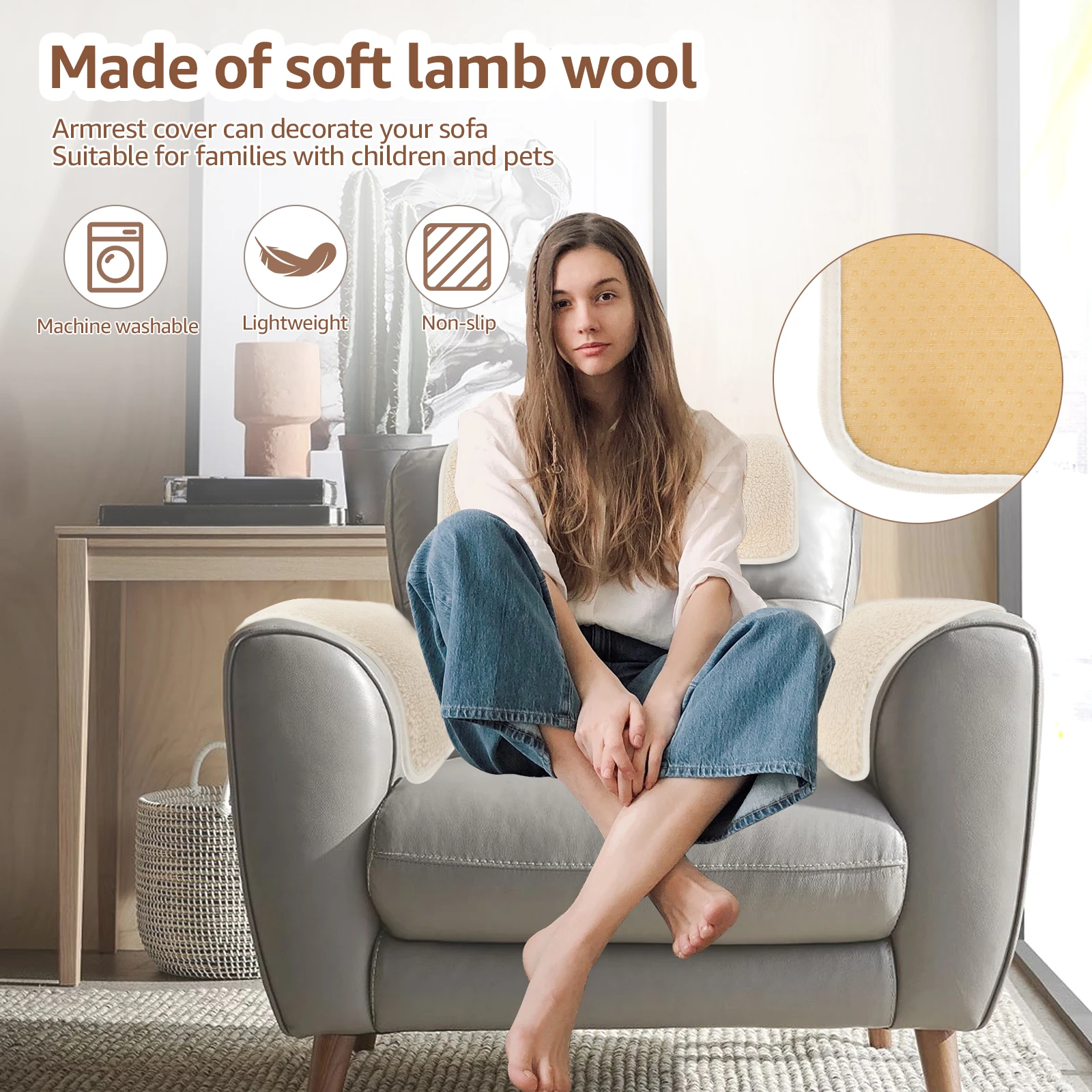 3 шт. чехол для дивана подлокотник коврик с боковыми карманами хранения