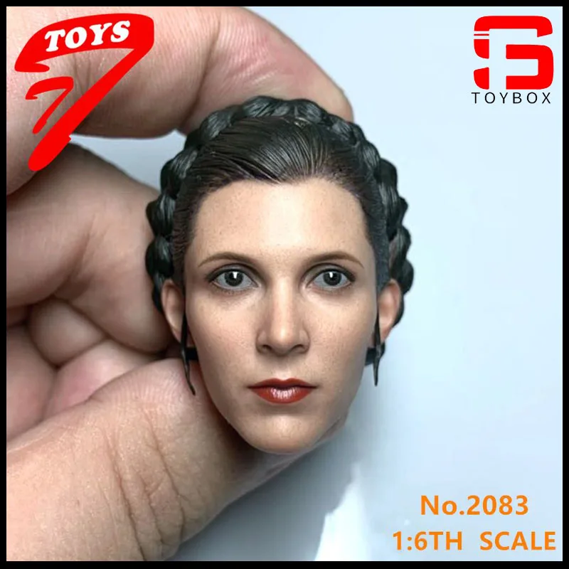 

TTTOYS 1/6 Princess Leia Organa Solo Head Sculpt Carving Model Fit 12" Female Soldier Action Figure Body Dolls