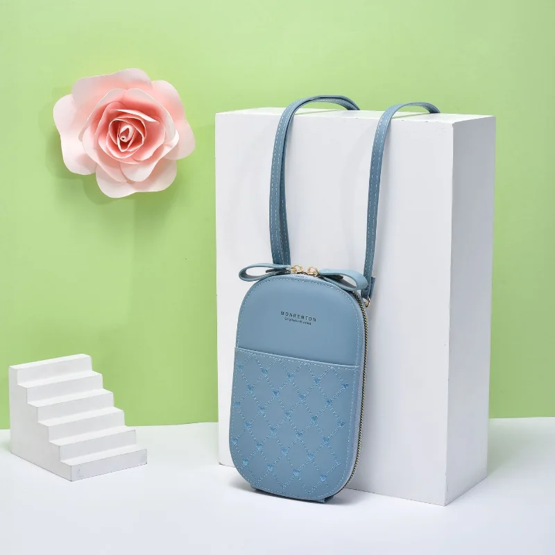 

Wallet Print Leather Shoulder Straps Bag Mobile Phone Big Card Holders Handbag Pockets Girls