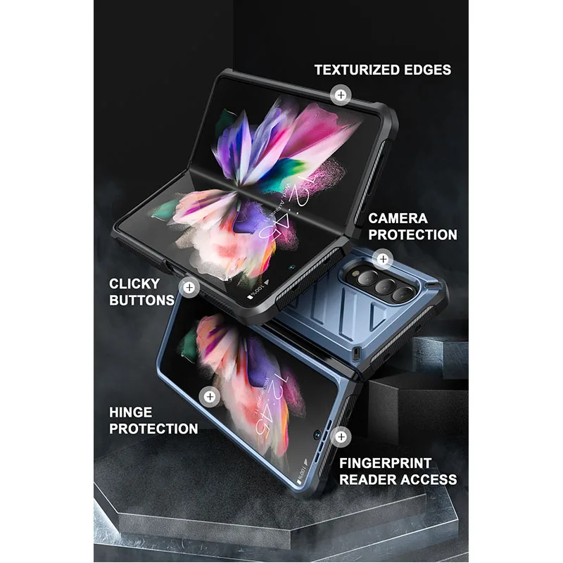 SUPCASE для Samsung Galaxy Z Fold 3 чехол телефона (2021) UB прочный зажим ремня ударопрочный