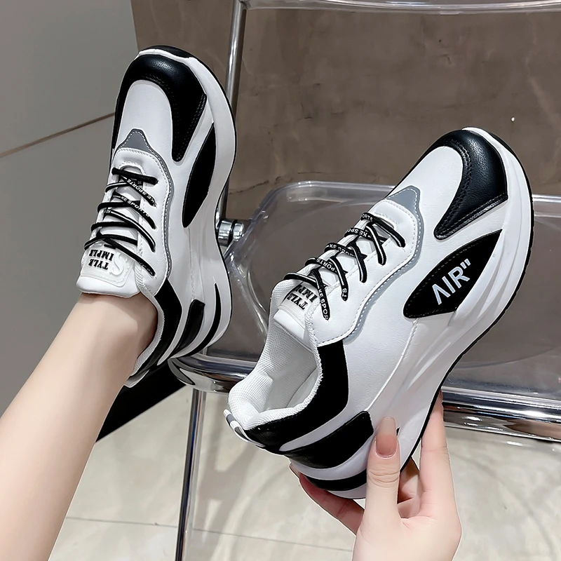 

Ladies Shoes on Sale 2023 Brand Spring New Fashion Lace Up Women's Vulcanize Shoes Outdoor Women Casual Sneakers Zapatos Mujer