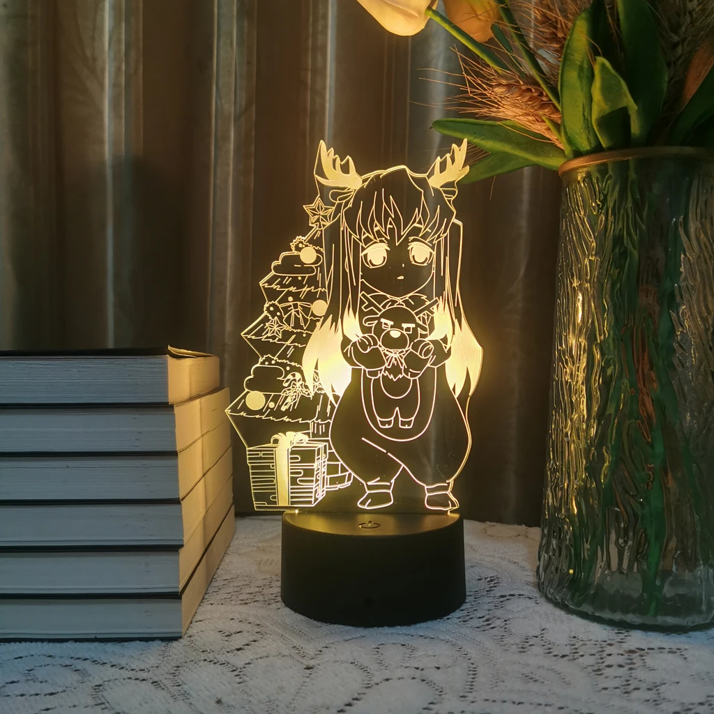 

3D Led Lamp Anime Demon Slayer Tokitou Muichirou Manga Night Light For Kid Home Decor Kimetsu No Yaiba Christmas Illusion Gift