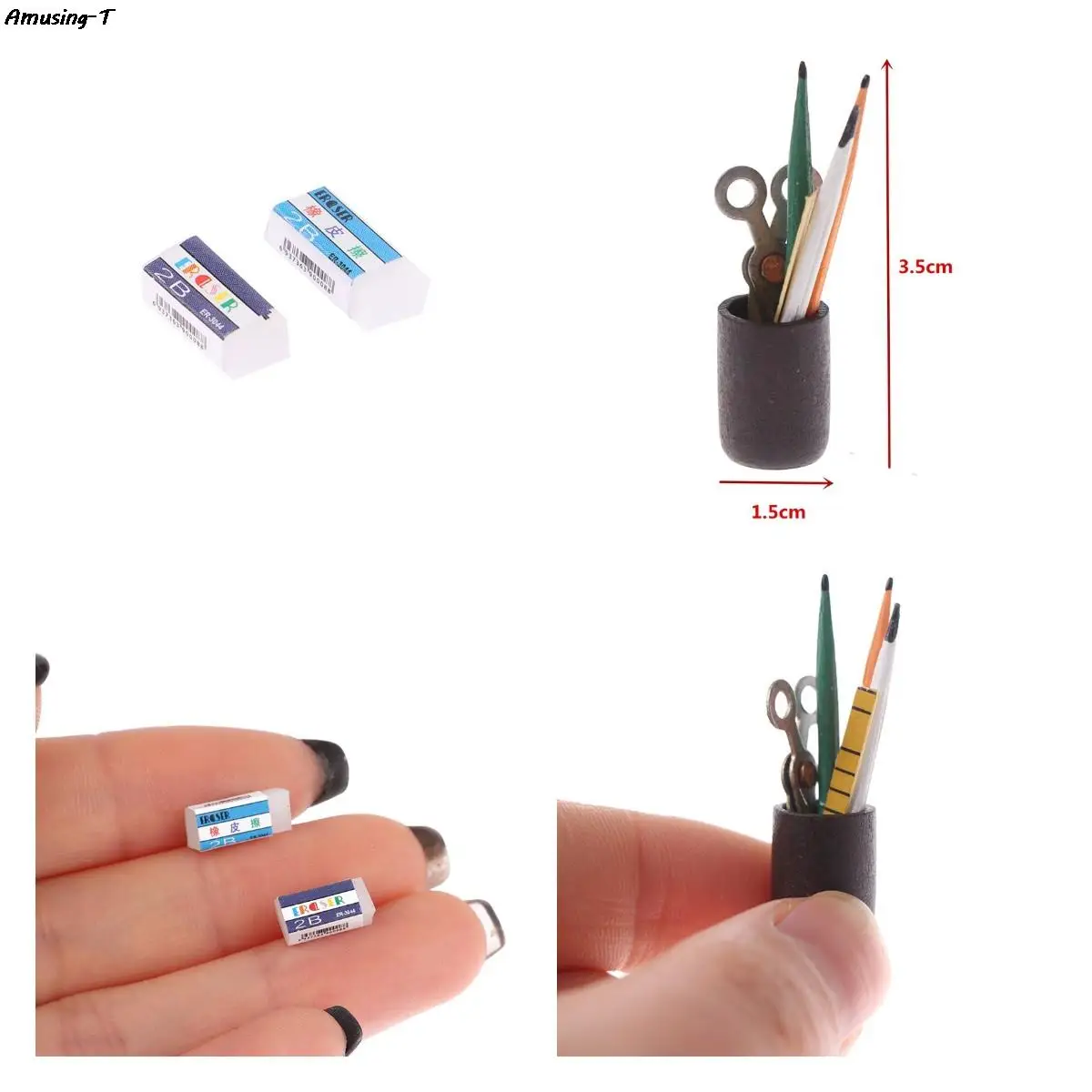 

Новый миниатюрный ластик 1/12, миниатюрная модель ластика для кукольного домика, имитация ластика, канцелярские игрушки, украшение для кукол...
