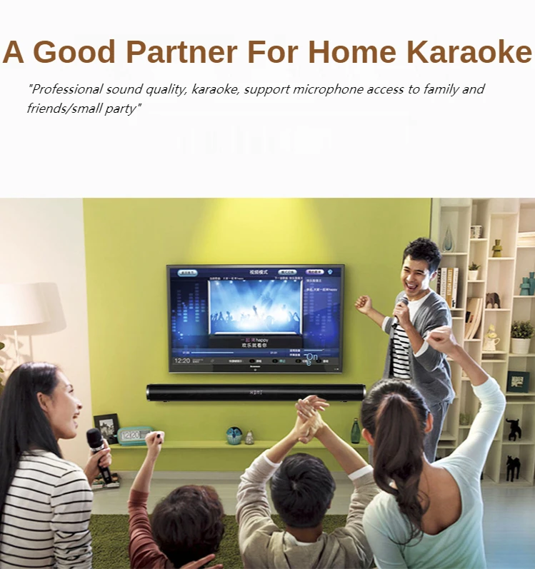 Саундбар для телевизора 60 Вт проводной и беспроводной Bluetooth-динамик с сабвуфером