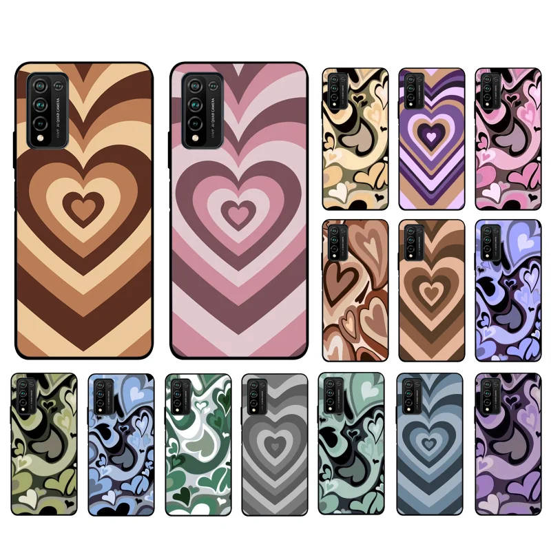 

Love Coffee Heart Phone Case for Huawei Honor 50 10X Lite 20 7A 7C 8X 9X Pro 9A 8A 8S 9S 10i 20S 20lite 7X 10 lite