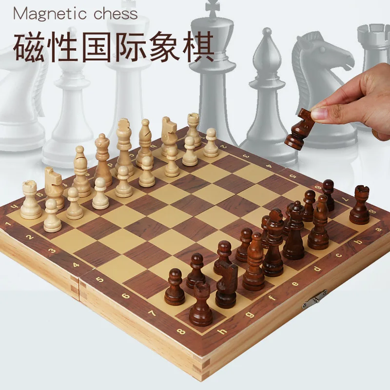 

Набор деревянных шахматных коробок, Роскошный дизайнерский ящик для хранения фигурок и шахматных изделий, подарок для взрослых, семейный Настольный табурет Xadrez DL60XQ