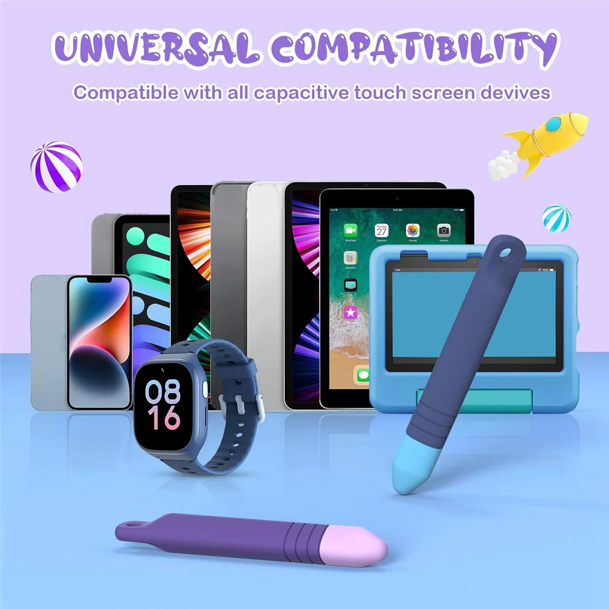 Стилус для детей стилус планшета совместимый с iPad/IPhone/Kindle и всех устройств