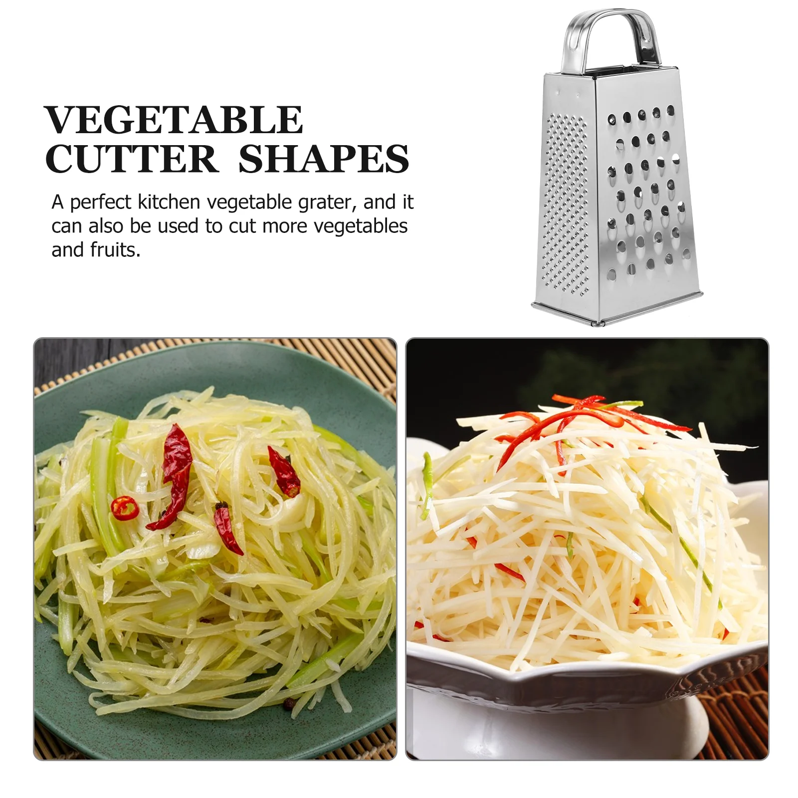 Четырехсторонняя терка из нержавеющей стали для сыра кухонная овощная решетка