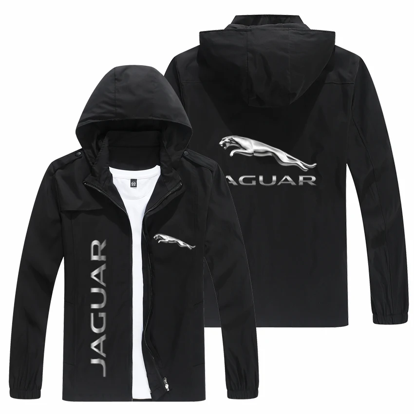 

Куртка мужская демисезонная с капюшоном и логотипом Ягуара, 2022