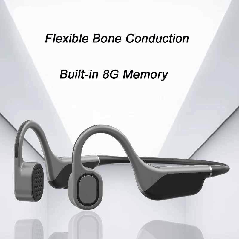 

LS Bone Conduction Headphones Wireless Sports Earphone IPX4 Waterproof Wear Open Ear Hook Light Weight For Sport Headset
