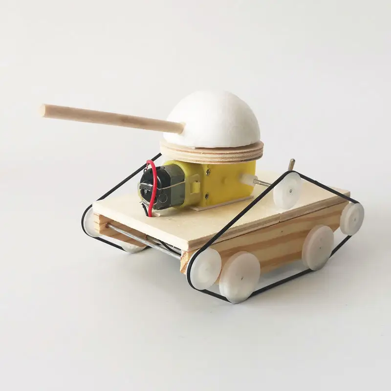 

Tank Car Technology Children DIY Handcrafted Material Bag Gizmo Popular Science Model Physics Toy Experiment Stem Handmade Toys