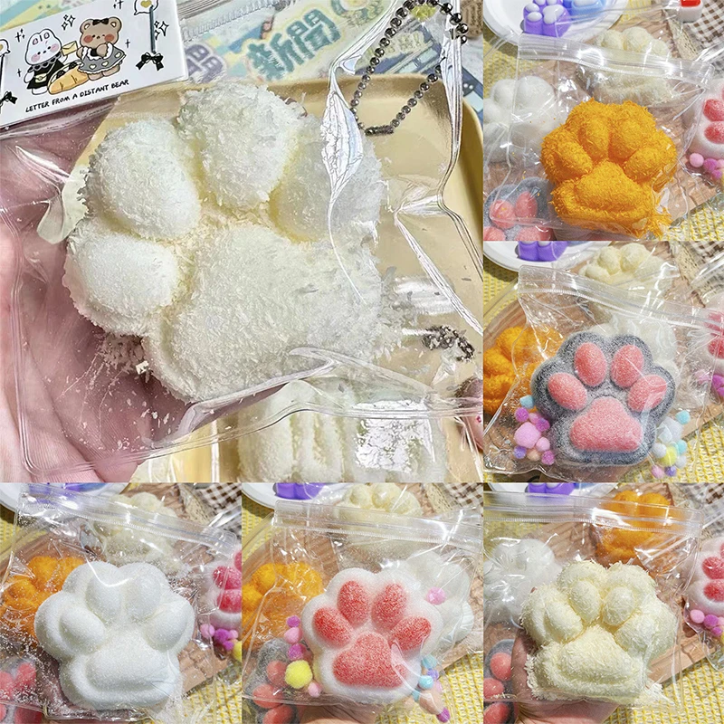 Новый мультфильм Kawaii кошачья лапа сжимаемые игрушки медленный отскок