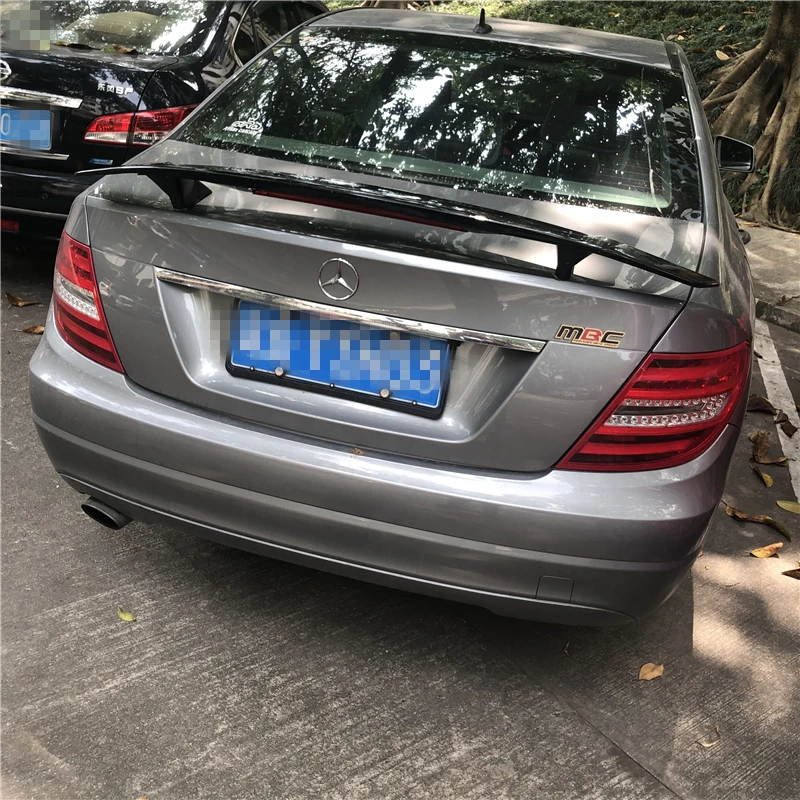 Спойлер для W204 2006-2018 Mercedes-Benz C-CLASS TF C180 C200 C60 спойлер из АБС-материала заднее крыло