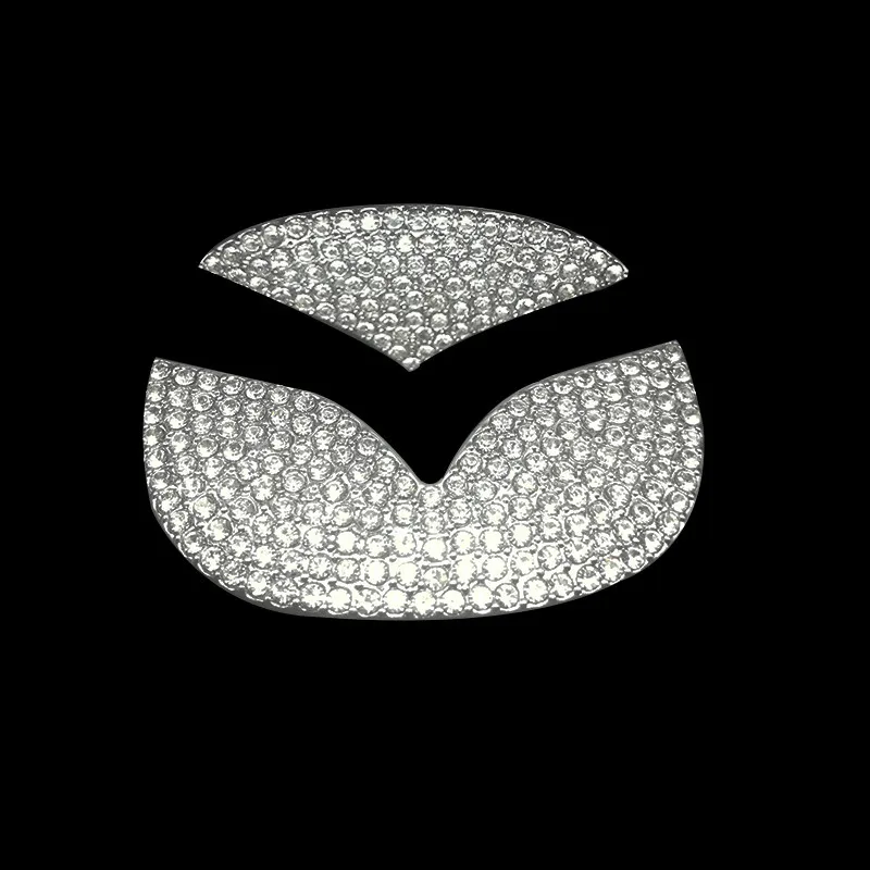 

Car Styling Diamond Sticker Steering Wheel Emblem Badge Logo Decoration Stickers 3D Rhinestone Decal Auto Interior Accessories