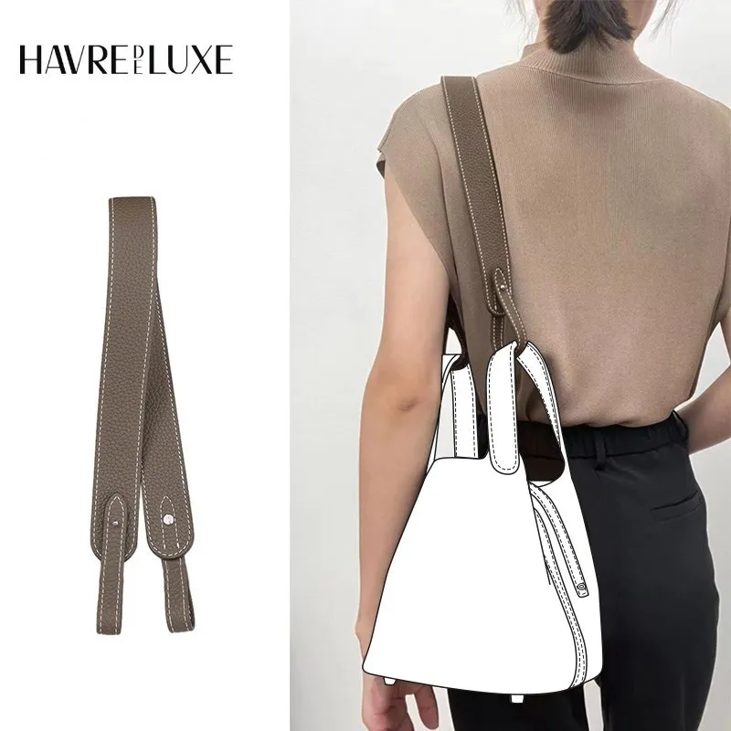 Custom Lindy Bag Evelyn Bag Shoulder Strap Bag Strap Vegetable Tanned Cowhide Togo Lychee Pattern Diagonal Shoulder Bag Strap