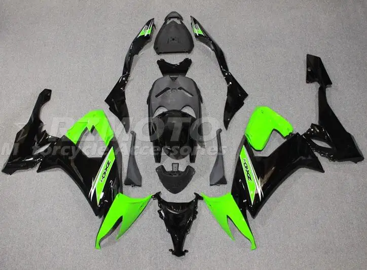 

Комплект обтекателей для мотоцикла из АБС-пластика, 4 подарка, подходит для Kawasaki Ninja ZX-10R ZX10R 2008 2009 2010 08 09 10, комплект кузова черного и зеленого ...
