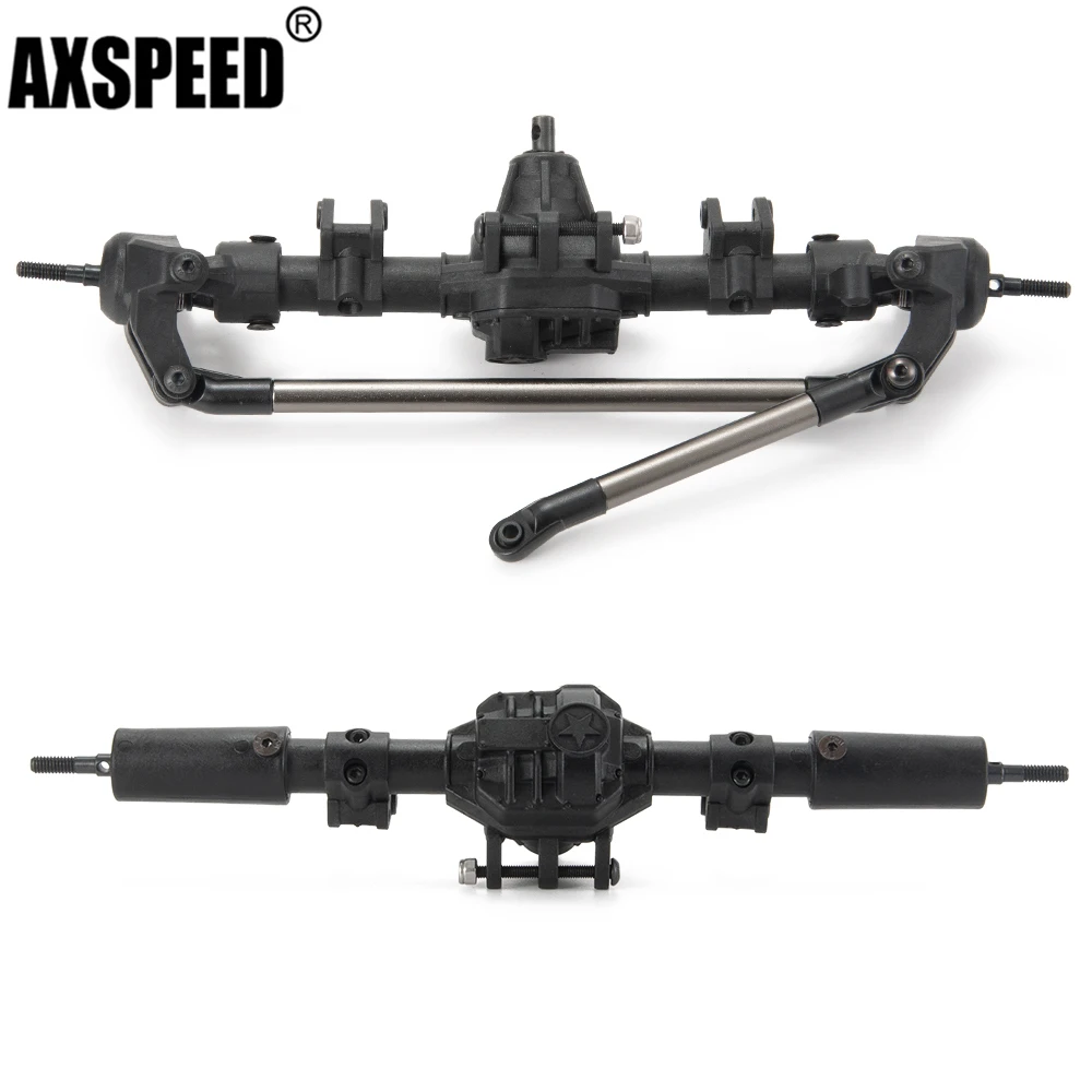 

AXSPEED Nylon Front Rear Straight Complete Axle for 1/10 Axial SCX10 II 90046 90047 90027 90028 RC Crawler Car Upgrade Parts