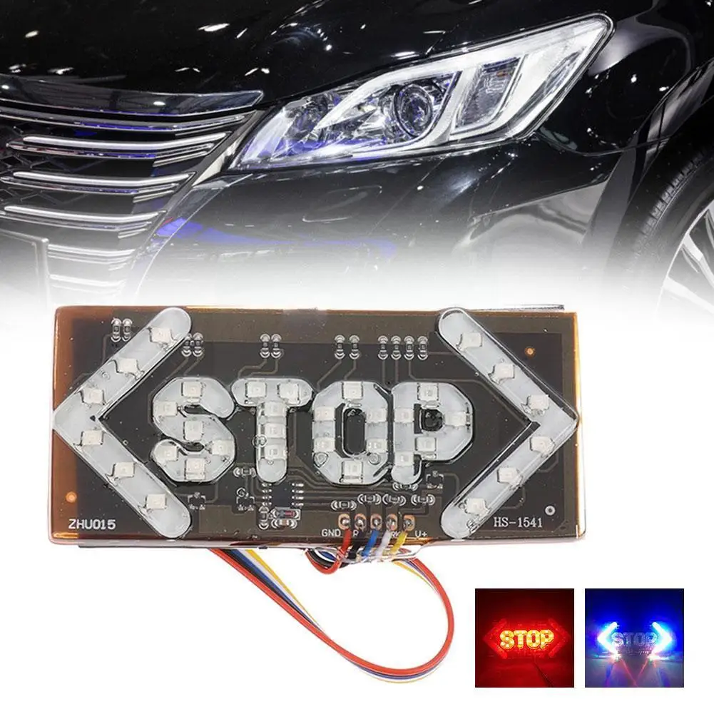 

12V DC Warning Light LED Motorcycle Light Flash STOP Motor Driving Turn Signal Brake Indicator Taillight Lamp H6X6