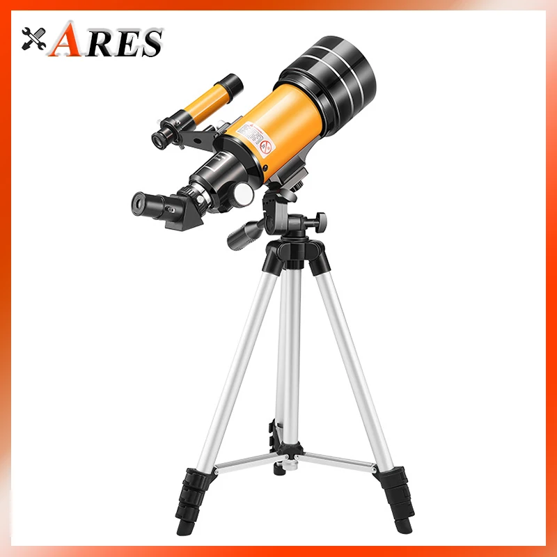 150x Professional Astronomical Telescope HD 70MM Eyepiece Telescope Portable Tripod Adjustable Angle Night Vision Star View Moon