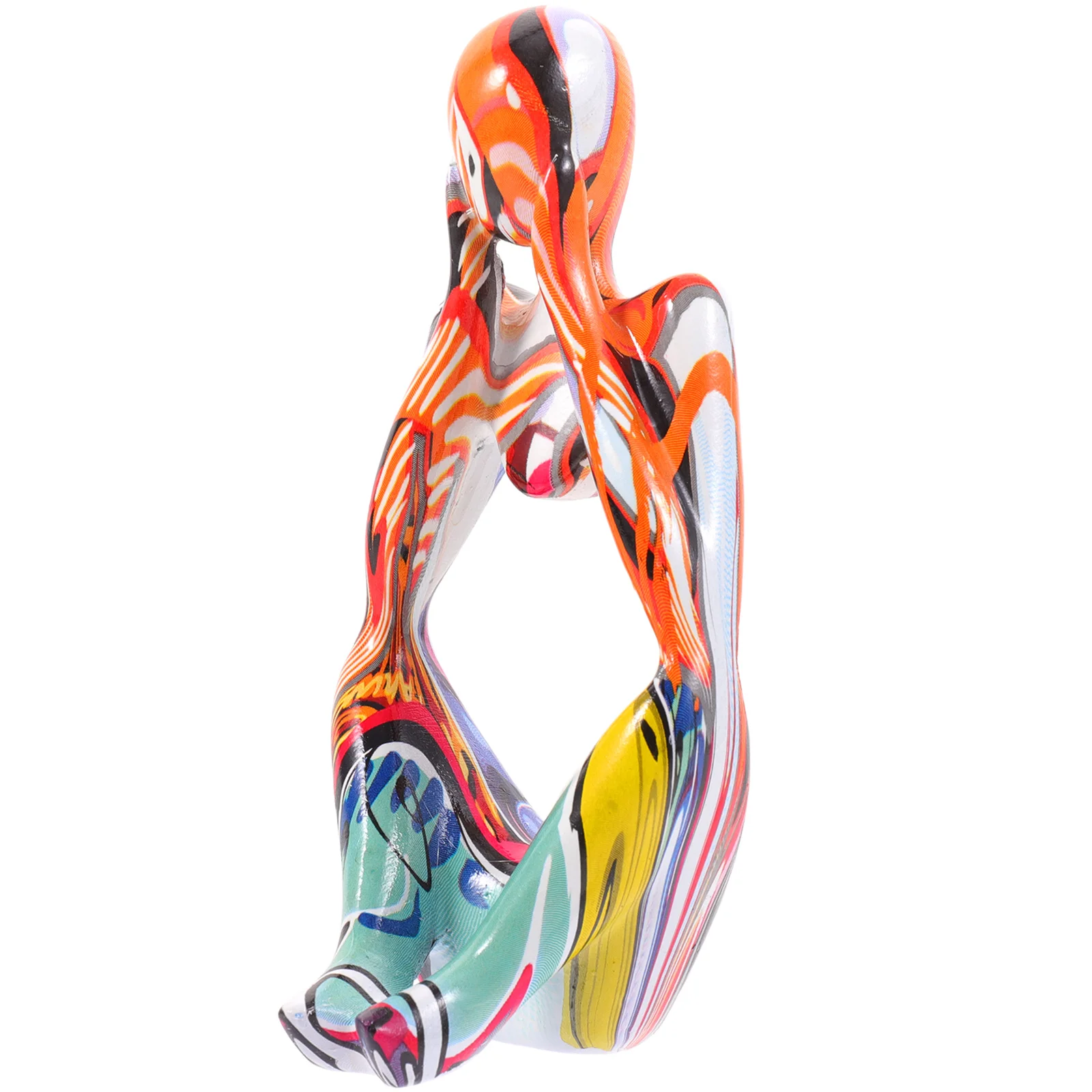 

Office Shelf Home Resin Decor Home Accessories Thinker Statues Coffee Table Decor Items Living Room Decor Graffiti Craft Thinker