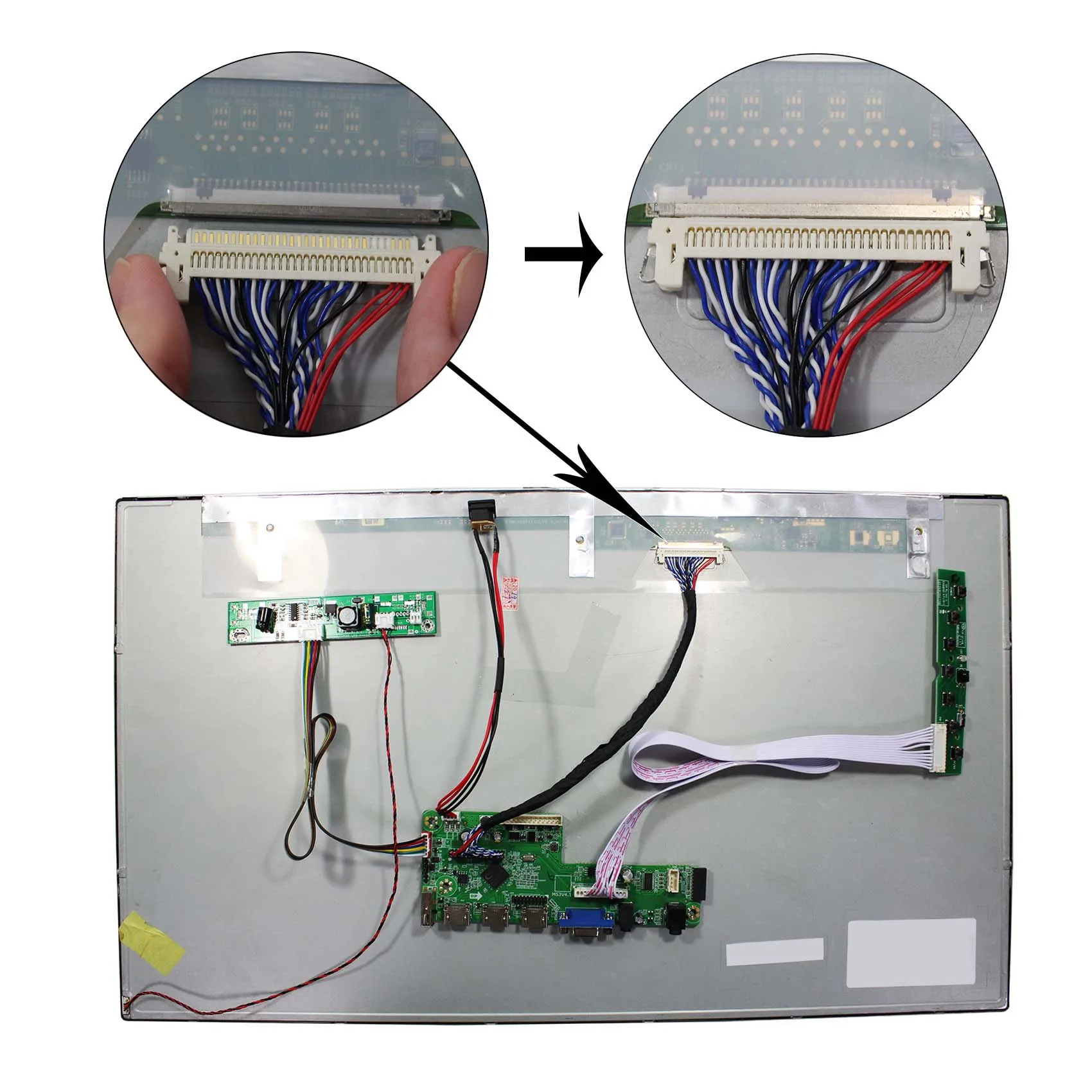 HD-MI VGA USB аудио ЖК-плата для 21 5 &quot23" 23 6 &quot27" 30P M215HW01-VB LM215WF3-SLC1 Φ M270HW02 LCD - купить по