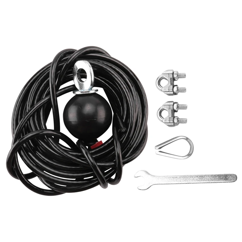 

400Cm Home Gym Fitness LAT Pulldown Cable Replacement, Adjustable Length For Pulley System Cable Machine