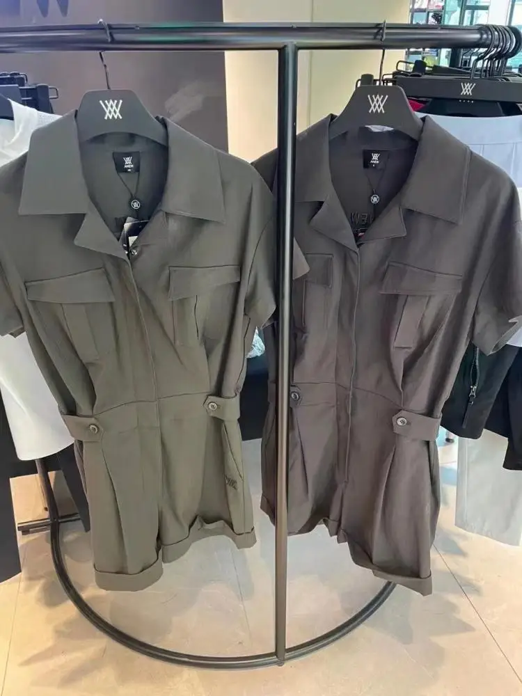 

Spring and summer high-end golf women's golf clothing women's sports casual military style jumpsuit shorts