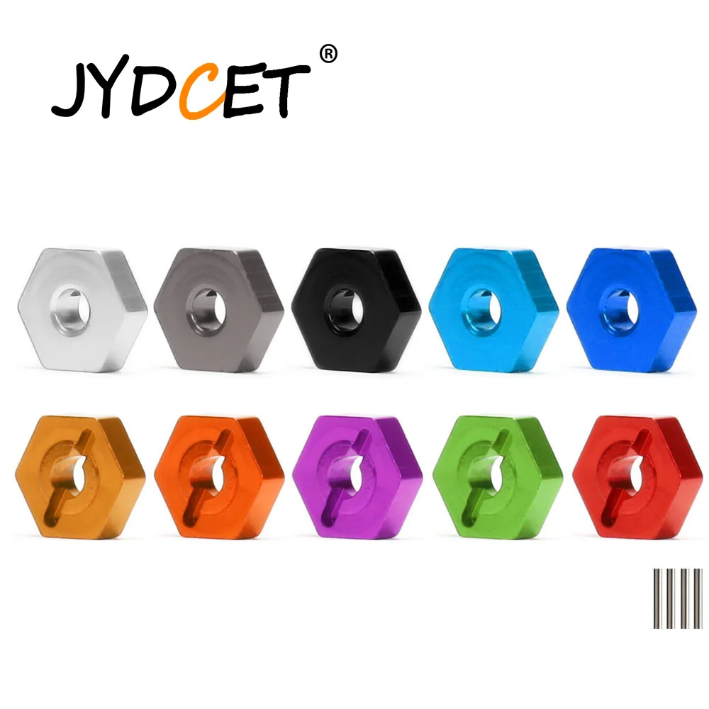 

JYDCET 4pcs Aluminum Wheel Hub Adapter TS1610 For Rc Car 1/16 Traxxas Slash 7154 12mm Hex Diameter 4mm Thickness Monster Truck