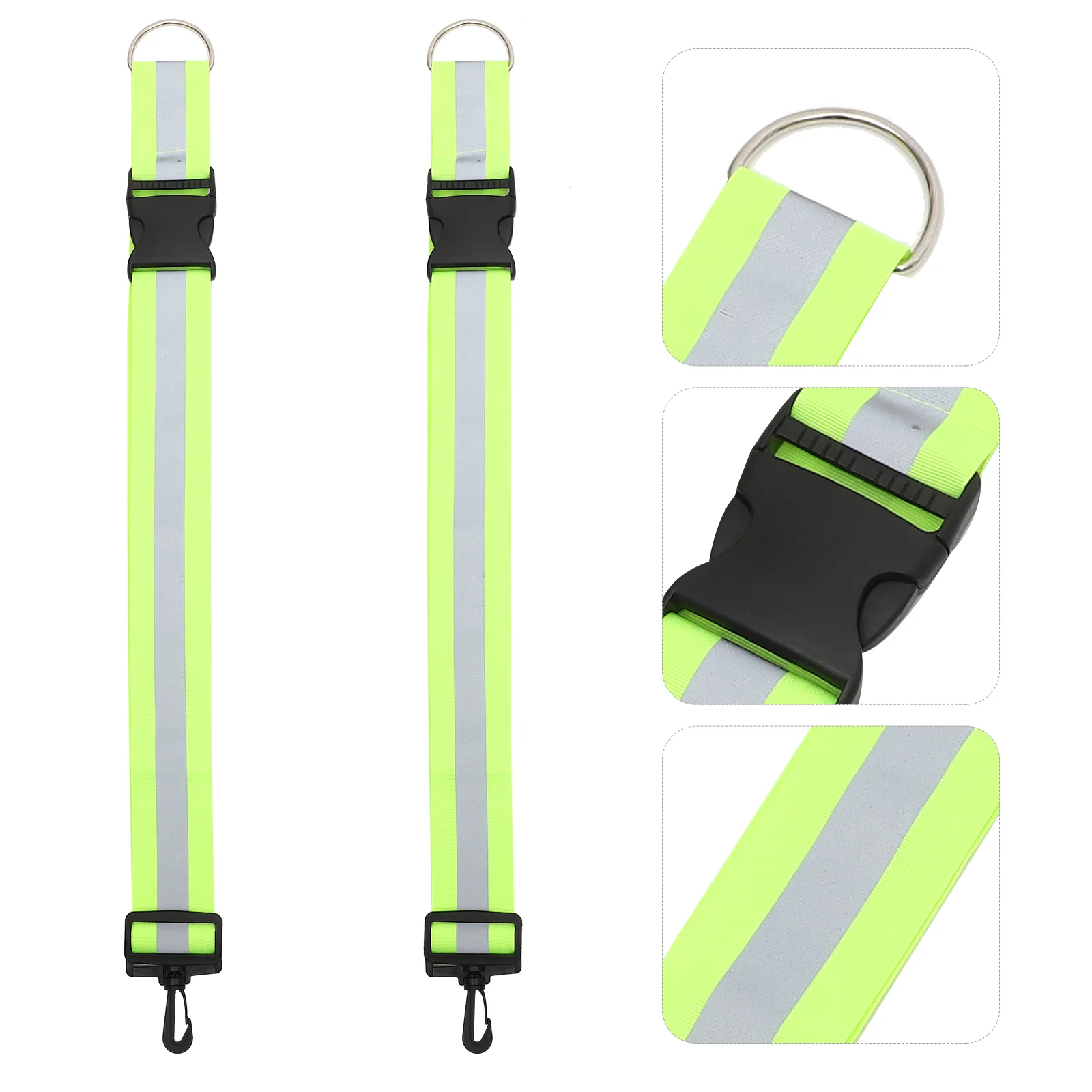 

2 Pcs Fitness Band Reflective Strap Running Belts Strips Clothing Night Shoulder Polyester