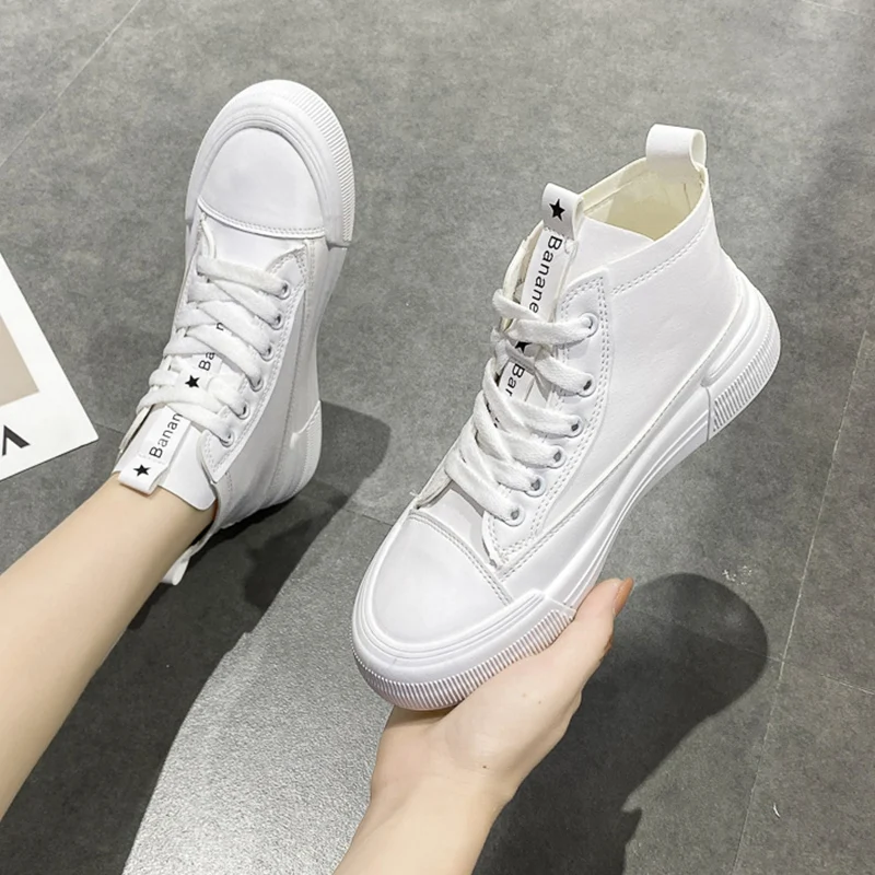 

Shoes Woman 2022 Clogs Platform Casual Female Sneakers Shallow Mouth All-Match Modis Round Toe New Creepers Summer Espadrille Cu