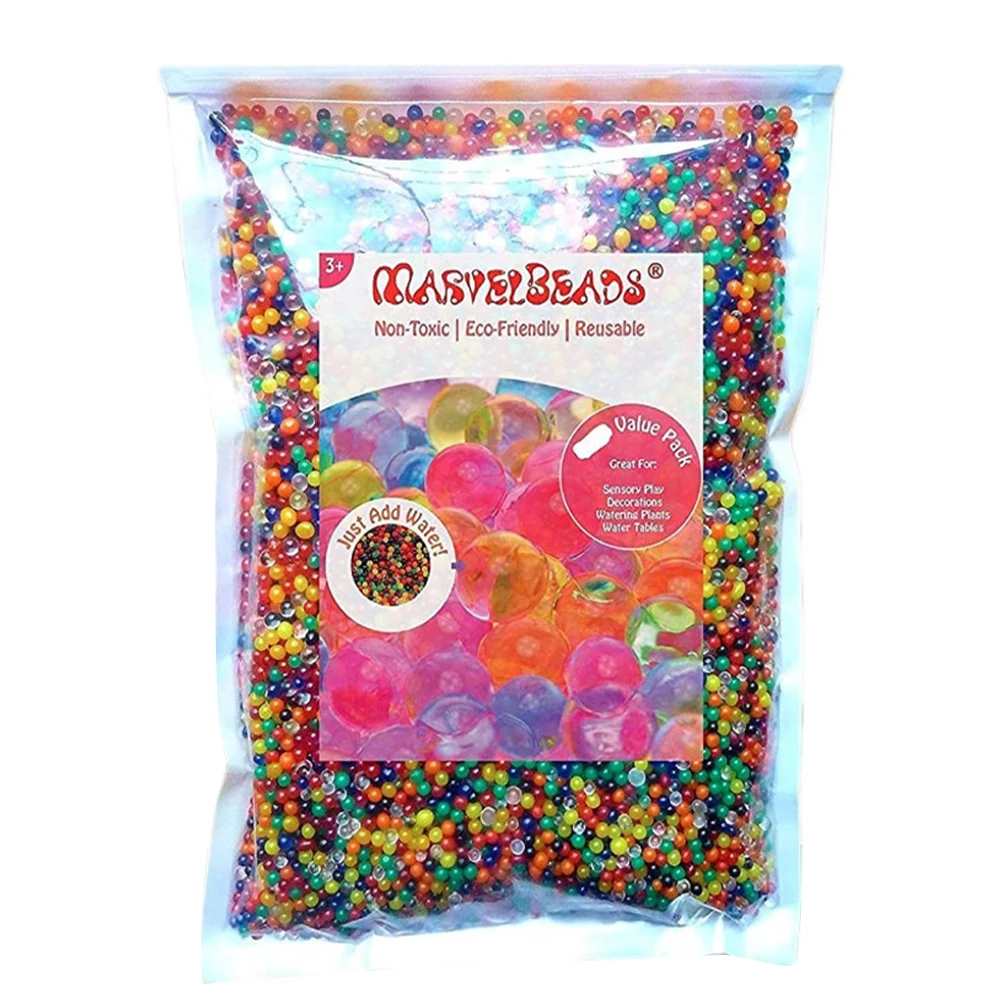 

Stress Relief Mini Rainbow Mix Sensory Play Crystal Soil Water Bead Spa Refill Home Decor Vase Filler Expand Fun Educational Toy
