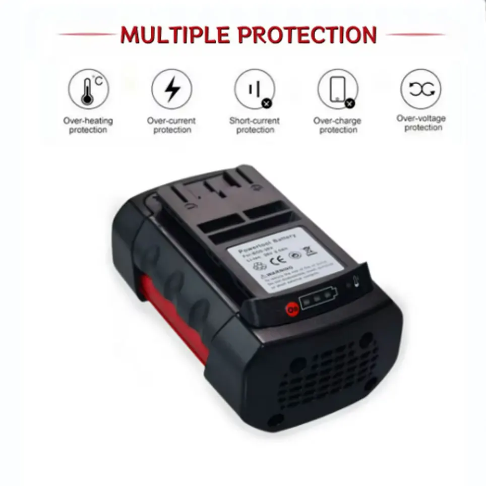 Литий-ионная аккумуляторная батарея для Bosch 36 В 2607336003 Ач BAT810 BAT840 D-70771 BAT836 BAT818