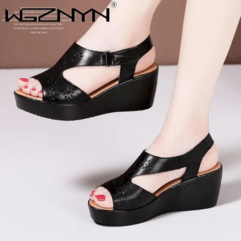 

Сандалии 2022 женские из искусственной кожи, на платформе, с ремешком, летние