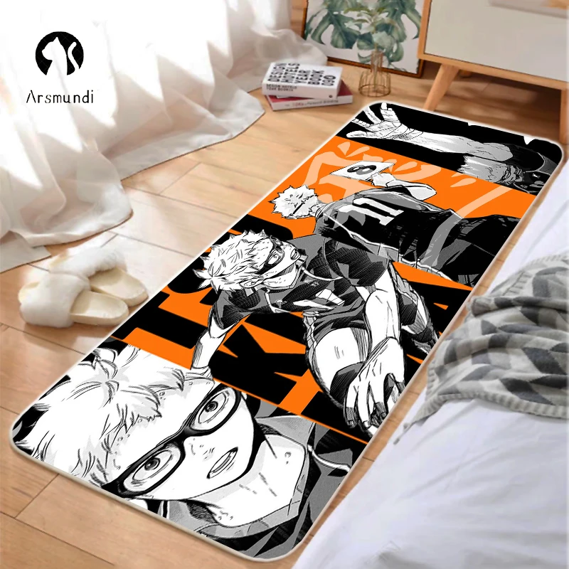 

Пользовательский кухонный коврик для балкона, коврики для ванной Haikyuu, коврик для входной двери спальни, моющийся нескользящий коврик, ковр...