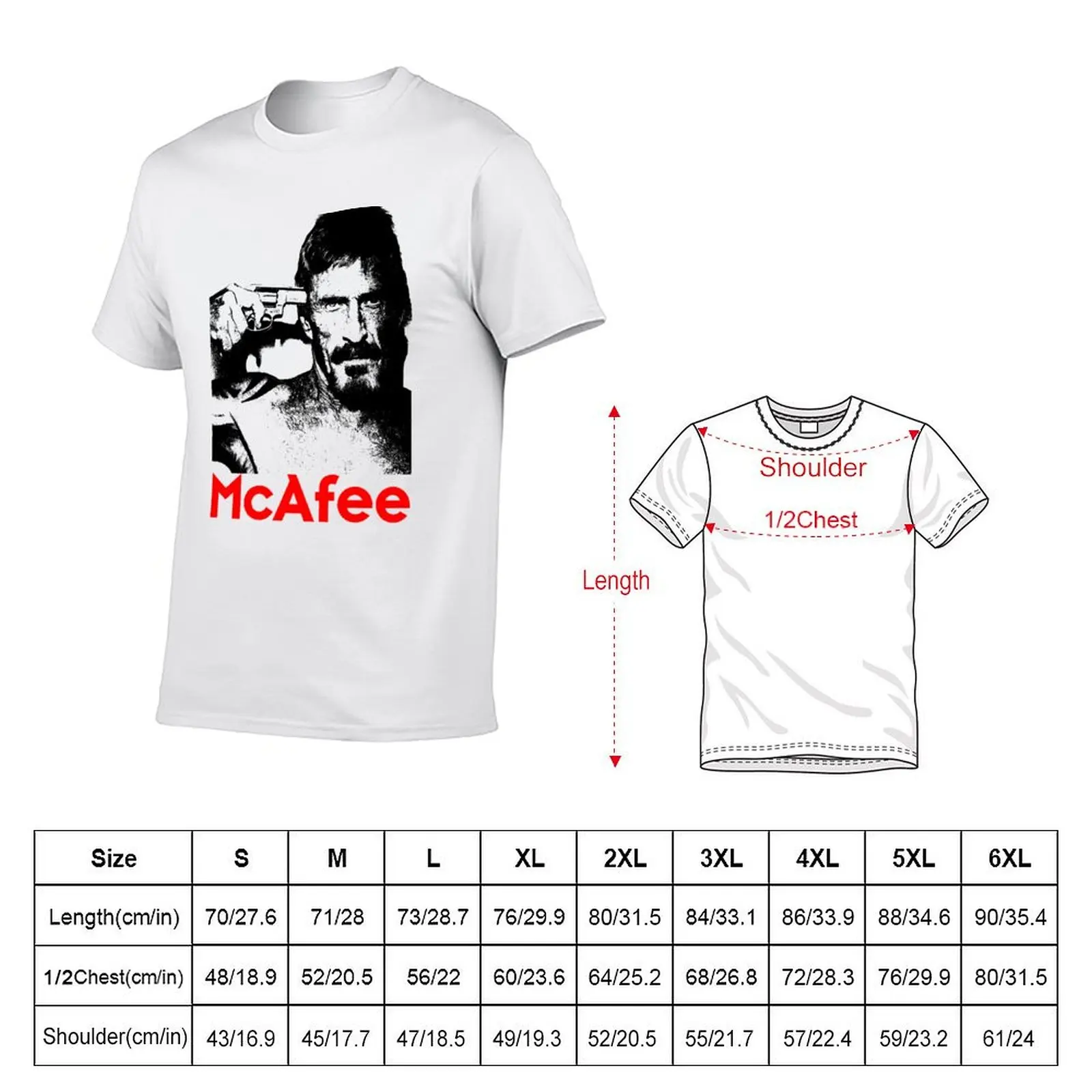 Фото Футболка McAfee, летняя модная повседневная футболка №2