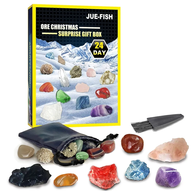 

Календарь для рождества, календарь, Орда, дневной отсчет 24 дня, исцеление, Хрустальный подарок, праздничный сюрприз, таинственная коробка