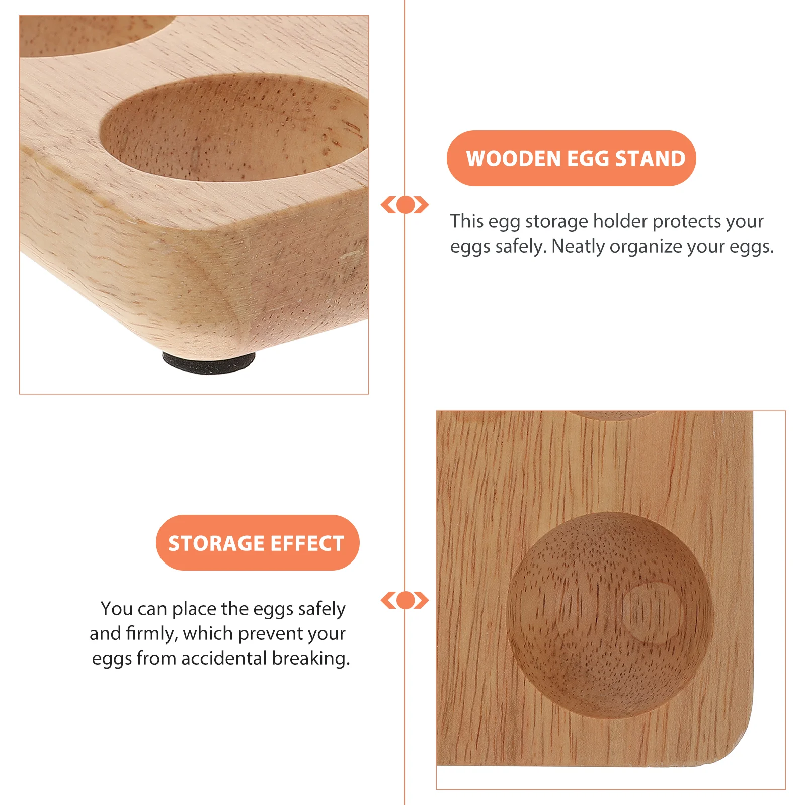 Деревянный держатель для яиц в стиле ретро |